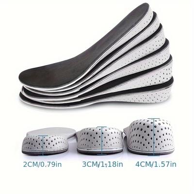 TEMU 1 Pair Boost Insoles For Women - Breathable & Warm Eva, Invisible Height Increase Inserts With Arch Support, Sports Shoes