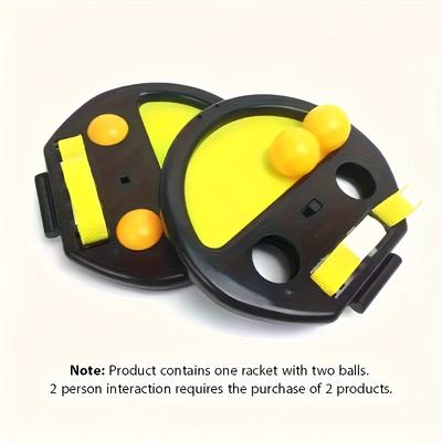 TEMU A Set Of Racket -catching Kit, Designed For Outdoor Ball-catching With Racket Pockets. Enhances Hand-eye Coordination And Promotes Family Interaction. Ideal For The Yard, Beach, And More