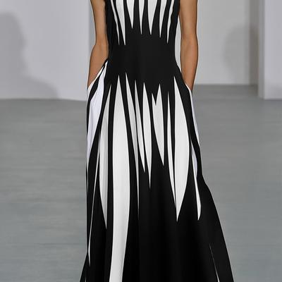 TEMU New Stylish Commuting Printed Versatile Dress Image