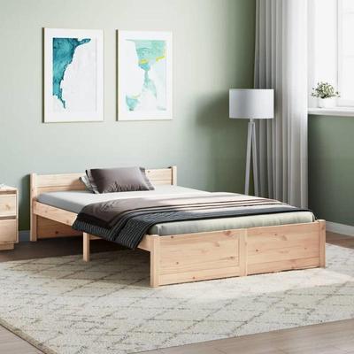 TEMU Solid Wood Bed 120x200 Cm Image