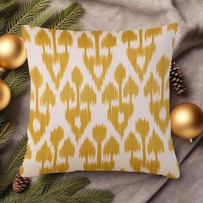 "TEMU 18x18" Double-sided Throw Pillow Cover - Vintage Style, Machine Washable, Zip Closure For Sofa & Bedroom Decor" Image