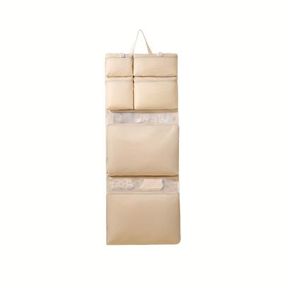 TEMU 1pc Travel Storage Hanging Bag For Clothes, Underwear & Socks Organizer - Large Capacity Foldable Dustproof Packing Bag, Ideal For Business Trips And Moving Essentials Image