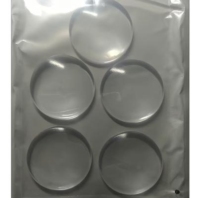 TEMU 6pcs Transparent Self-adhesive Door Stop Wall Protectors - Shock Absorbing, Noise Reducing, For Use, Reusable Image