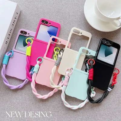 Mit Handgelenkschlaufe Slim Mix Flip Cases MixFlip Funda Handyhülle für Xiaomi Mix Flip Cute Candy Solid Schutzhülle