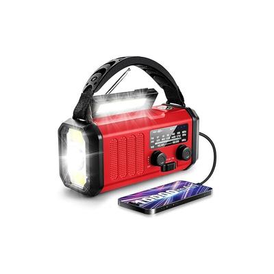 Notfall Hand Kurbel Radio, 10000mAh/37000mWh Solar Radio NOAA/AM/FM Wetter Radio, Notfall Handy