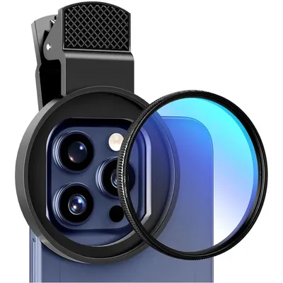 52MM CPL Filter Circular Phone Camera Lens Universal Polarizer Filter Lens Clip No Reflections for IPhone 16 Pro Samsung Google