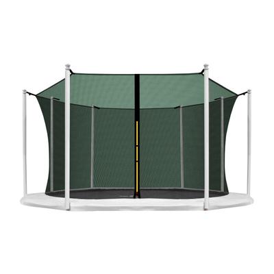 Aga Sicherheitsnetz für Trampolin mit Innennetz 366 cm für 8 Stangen Dunkelgrün Image