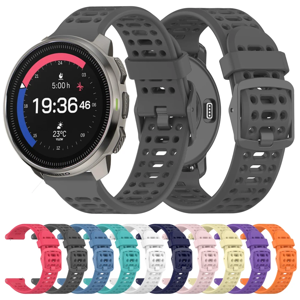 20mm 22mm Band für SUUNTO RACE S/OCEAN/VERTICAL/5 9 PEAK PRO Silikon Uhrenarmband für COROS PACE 3 2 APEX 2 Pro Correa Armbänder Image