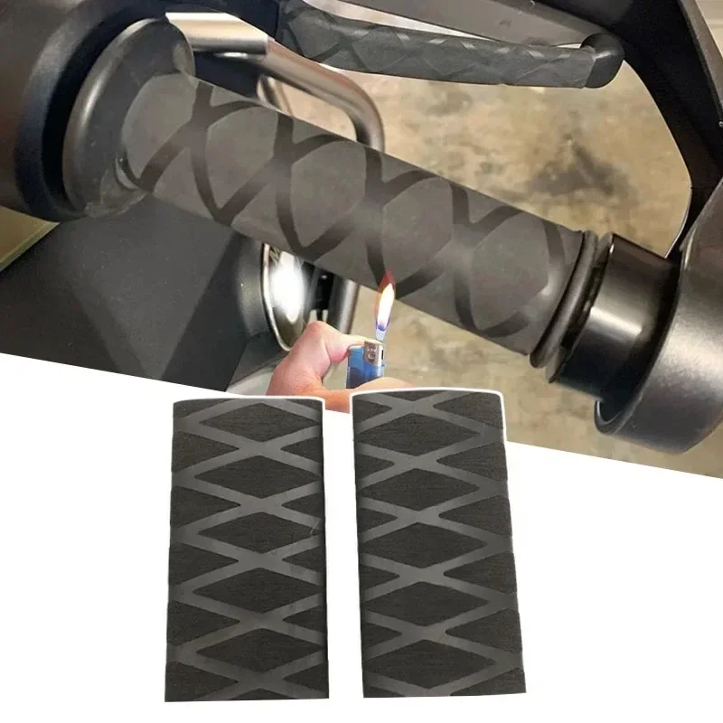 1 paar Motorrad Lenker Hülse Nicht-Slip Gummi Griff Grip Handschuh Wärmeschrumpfende Abdeckung Dirty Bike Motocross ATV Zubehör Image