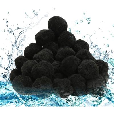 Jopassy - Filter Balls 700g Schwarz, Filterbälle für Pool, Schwimmbad, Filterpumpe, Aquarium Image
