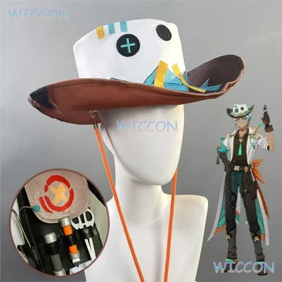 Spiel Genshin Impact Cosplay Perücke mit Hut Ifa Weißer Anzug Natlan Neue Rolle Ifa Cosplay Kostüm Image