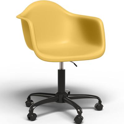 Privatefloor - Bürostuhl mit Armlehnen - Drehstuhl mit Rollen - Weston Schwarz Gestell Image