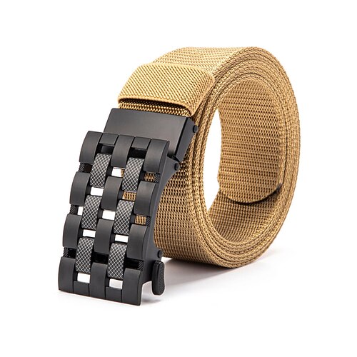 Taktischer Nylon-Webgürtel für Herren mit Ratschenschnalle – verstellbarer Gürtel im Militärstil für Outdoor, Freizeit und Arbeitskleidung Image