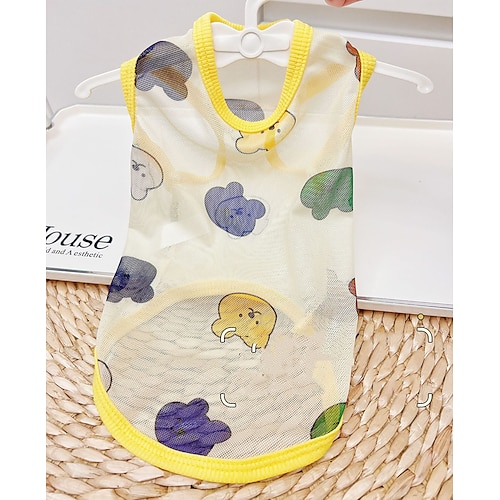 Hunde-Shirts, schnelltrocknende, weiche, dehnbare Haustier-T-Shirts mit reflektierendem Etikett, Tanktop, ärmellose Weste, Sonnenschutz, Hundekleidung für kleine und mittelgroße Hunde Image