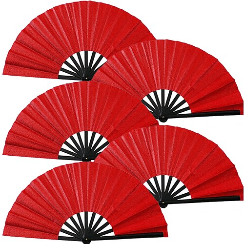 "5 Stück „Boots on the Ground""-Fächer, großer holografischer faltbarer Handfächer, Line Dance, Popping-Fächer, Klatschfächer fü