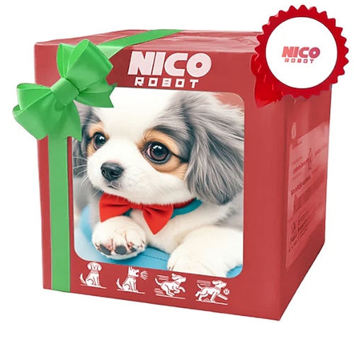 Roboterhund Mein realistischer Roboterwelpe interaktives Welpenspielzeug das läuft bellt wedelt mit dem Schwanz Plüschhaustierhund für Kinder und Erwachsene realistisches robotisches Hundespielzeug