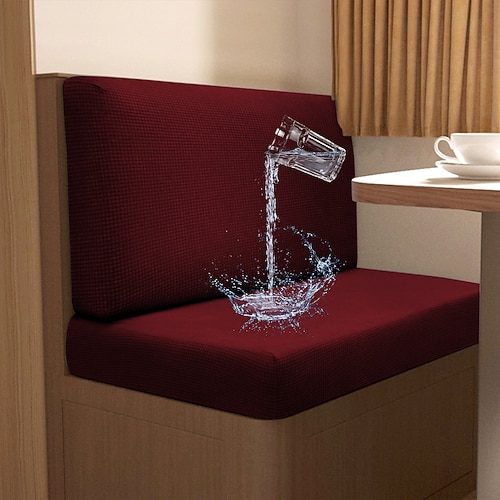 wasserdichte Kissenbezüge aus Mais für die Wohnmobil-Essecke, einfarbiger Schonbezug für die Wohnmobil-Sitzbank – auslaufsicheres und langlebiges Design für komfortable Campingabenteuer Image