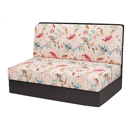 Kissenbezüge für die Wohnmobil-Essecke, bedruckte, ganzjährige Stretch-Kissenbezüge aus Milchseide für Wohnmobile – Schonbezug für Camping-Van-Sitz und Sofa für bequemen und dauerhaften Schutz Image