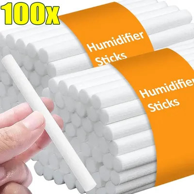 10/100Pcs Humidifier Filters Cotton Sticks Replacement Wicks for USB Humidifier Aroma Diffuser Mist Maker Cotton Sponge Stick