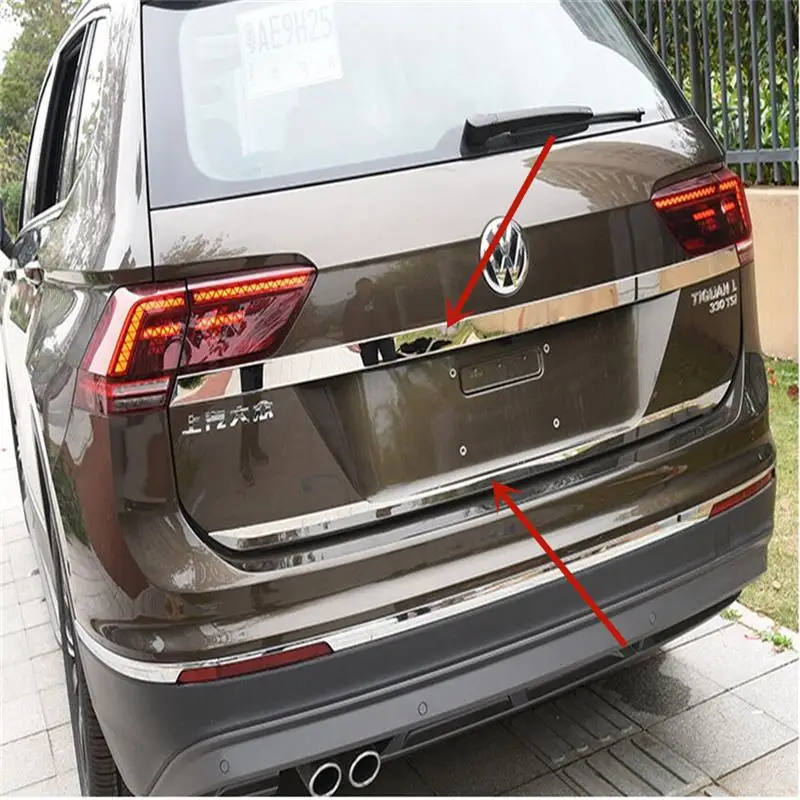 Accessori auto Per Vw Volkswagen Tiguan Mk2 2017 2018 2019 2020 2021 2022 2023 2024 Baule Posteriore Coperchio Trim Copertura Trim adesivi auto