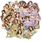 Autocollants imperméables en PET pour jolie fille, 6 styles, 40 pièces, matériaux faits à la main, décoration pour scrapbook, couverture d