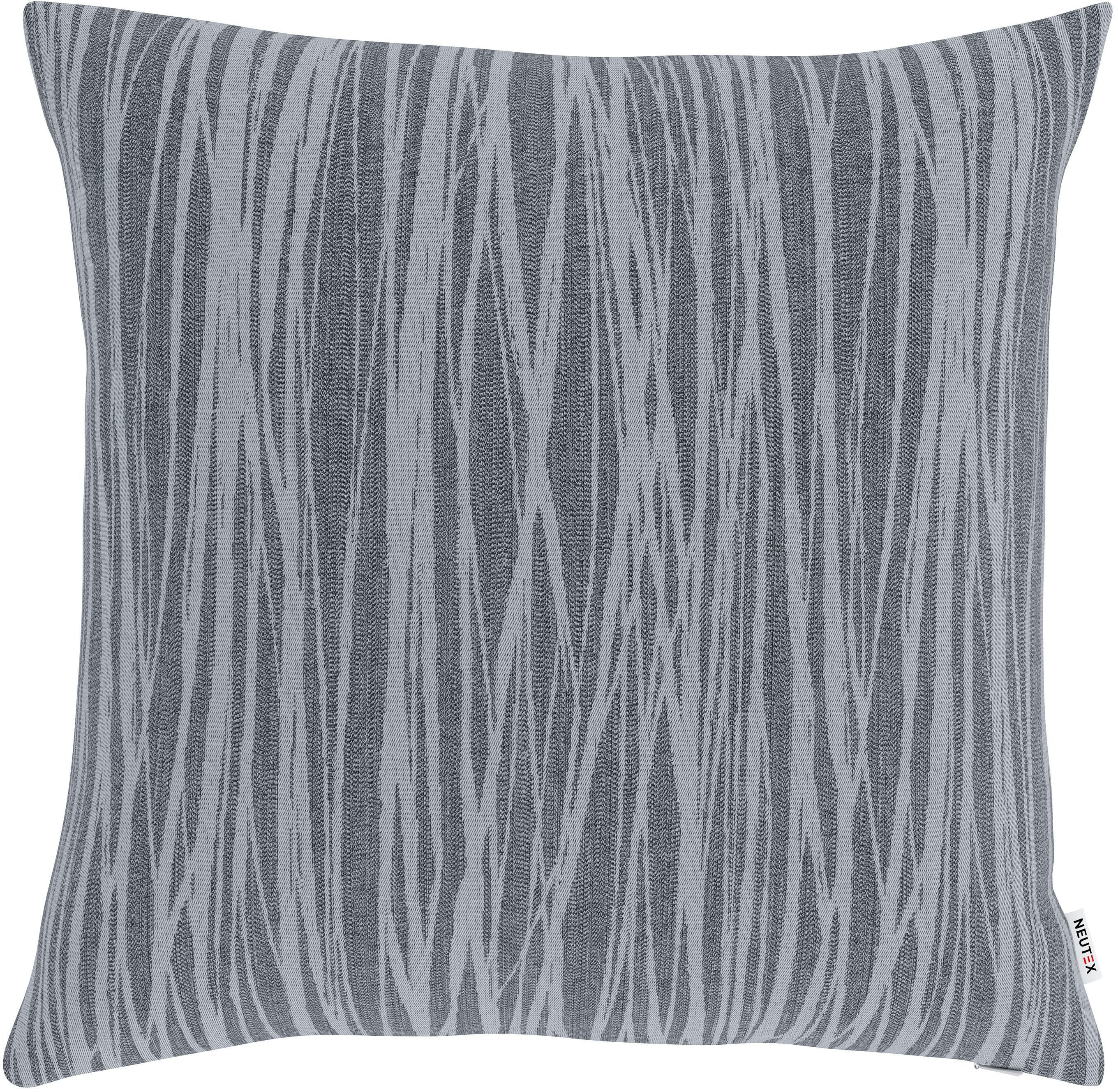 Kissenhülle NEUTEX FOR YOU "David Eco" Gr. 2, grau (anthrazit), B:48cm L:48cm, Polyester, Baumwolle, Bezug: 53% Polyester, 44% Baumwolle, 3% sonstige Fasern, Kissenbezüge, ohne Füllung Image