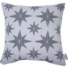 Dekokissen TOM TAILOR HOME "WINTER STARS" Gr. 1, grau (grau, gemustert), B:45cm L:45cm, Polyester, Dekokissen_Sitzkissen_Kissenhüllen, Kissenhülle ohne Füllung, 1 Stück