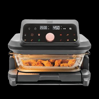 Livwell 6 Quart Glass Container Air Fryer by BrylaneHome in Matte Grey