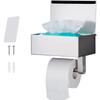 Bluedeer - Toilettenpapierhalter Ohne Bohren - SUS304 Edelstahl Silber Klopapierhalter mit Ablage