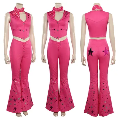 Margot Cosplay Fantasia Rose Western Outfits Schals Kleid Frauen Kostüm 2023 Film Barbei Halloween Image