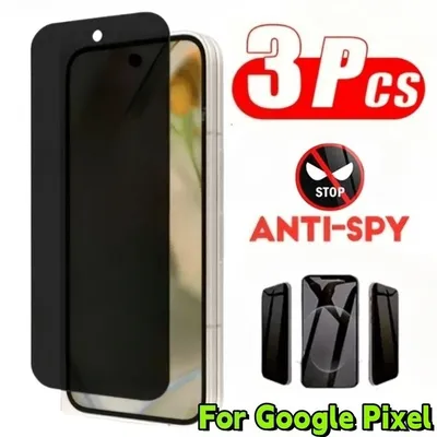 3Pcs Anti-Spy Privacy Screen Protectors for Google Pixel 9 8 Pro 6a 7a 8a 9a Tempered Glass for Google Pixel 9 Pro XL 9 8 7 6
