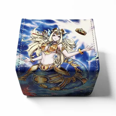 Yugioh Mermail Abyssrhine, die Atlantean Spirit Deck Box Yu-Gi-Oh! TCG OCG TCG Sammelkarten Pu-Leder Image