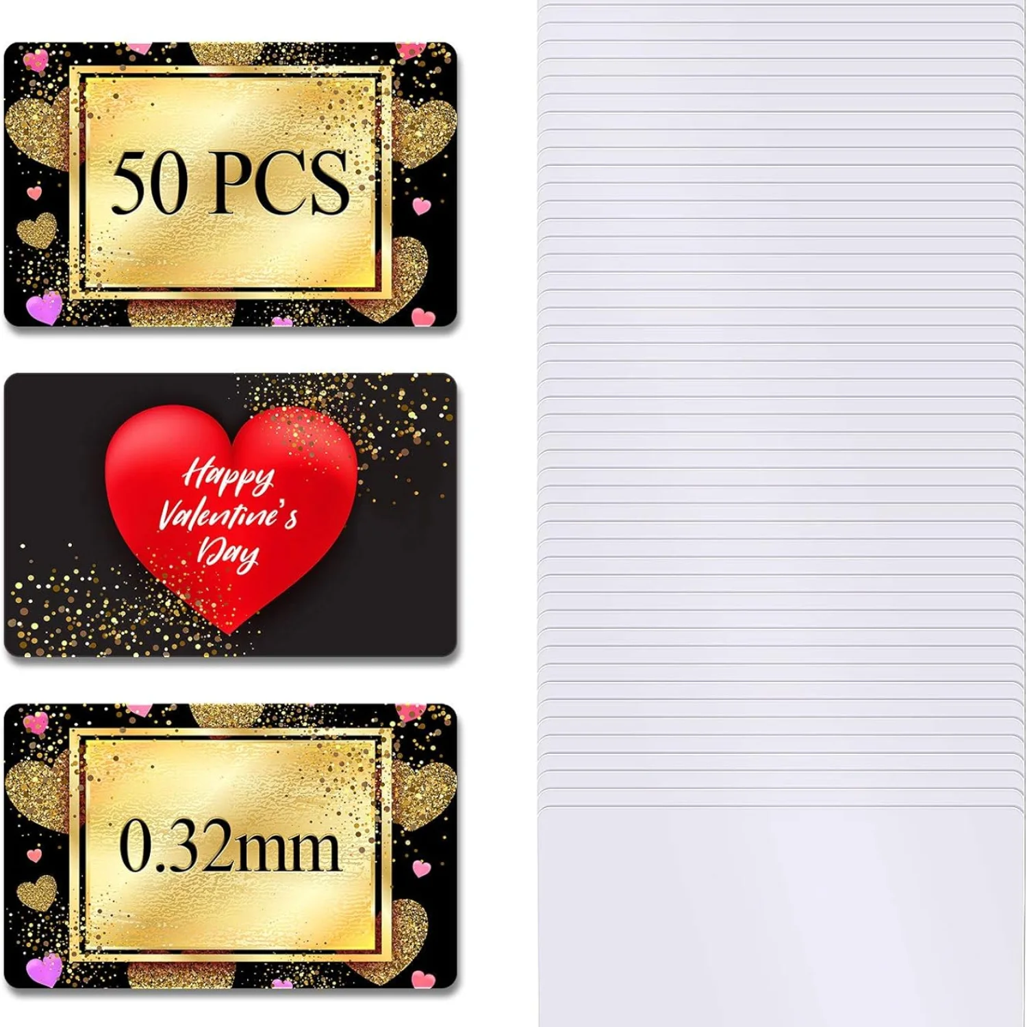 50/100 Stück Sublimations-Visitenkarten aus Metall – 0,21 mm dicke Aluminiumrohlinge, weiß, anpassbar für Gravur und UV-Druck Image