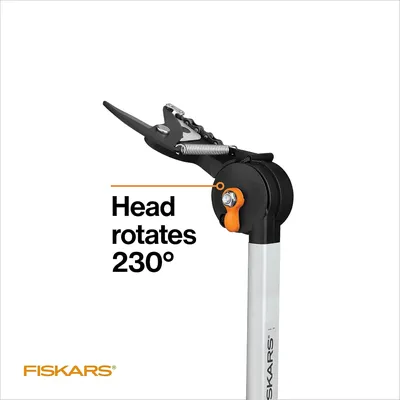 2-in-1 Extendable Tree Pruner and Pole Saw (Extends 7.9 - 12 feet) with Rotating Head, Pruning Stik