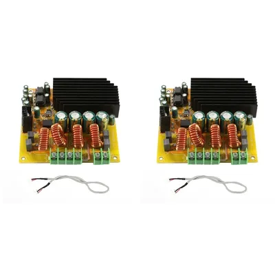 B63B-2Pcs 2X300W Amplifier Board Module Dual Channel TAS5630 With AD827 Preamp Class D Digital HIFI