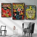 Pop Hip Hop Rapper Comic Queen poster e stampe Album musicale Cover Rock Band Wall Art Canvas