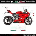 Per Ducati 1299 Panigale S Carenatura completa Shell Adesivo Decalcomania Design tricolore Logo Corse per carenatura inferiore Moto