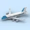 1282PCS MOC Boeing 747 Air Force One Mobili per Display Modello Building Blocks Impilabile Mattoni
