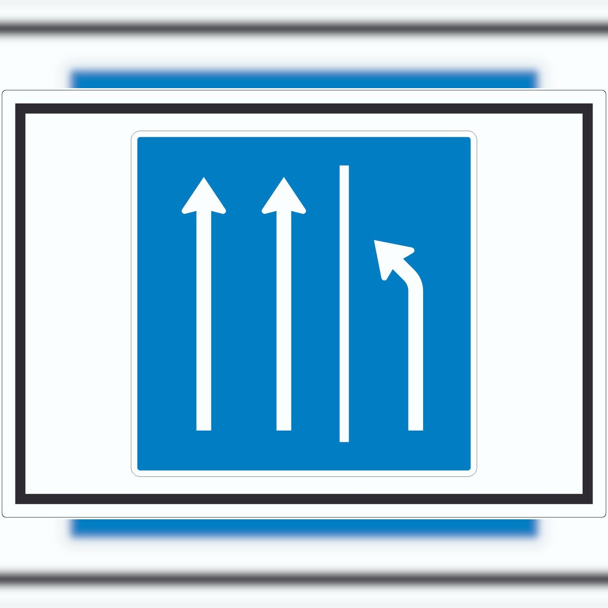 HB-Druck Aufkleber Seitenstreifen räumen Symbol A5 (148x210mm) Image