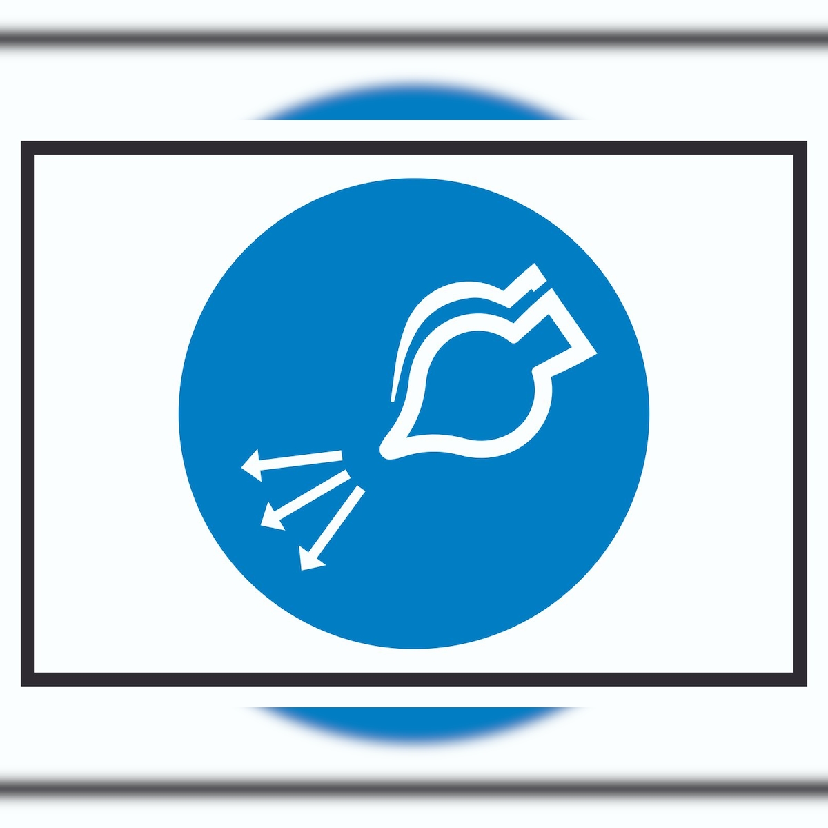 HB-Druck Luftversorgung einschalten beim Aussetzvorgang Symbol Aufkleber A4 (210x297mm) Image