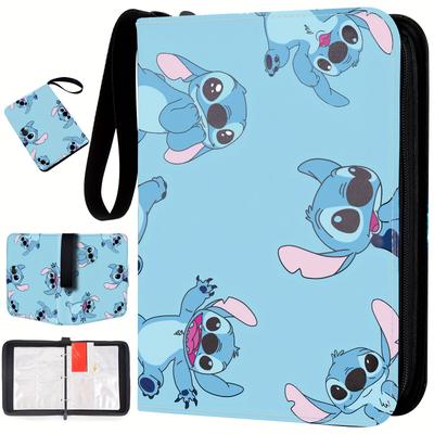 TEMU 1pc Stitch Card Collection Album With 400 Pocket , Trading Card Binder Suitable For Premium Cards Image