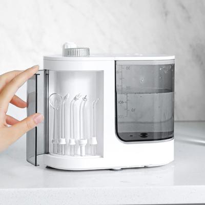 TEMU Electric Waterpulse Oral Irrigator, Water Flosser Oral Irrigator, 1000ml Tank Capacity Water Flossing Teeth Cleaner, With 5 Nozzles Image