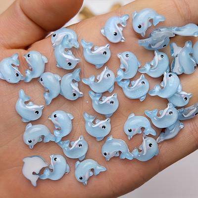 TEMU 50pcs Adorable Charms - Unscented Resin Ocean Animal Embellishments For Nail Art, Diy Phone Case Decoration, And Crafting Projects - Colorful, , And Versatile Accessories Image