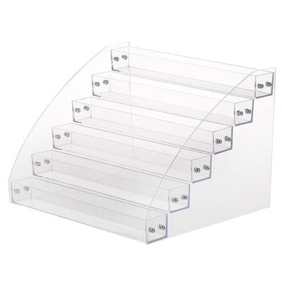 TEMU Durable Polish Acrylic Clear Makeup Display Stand Rack Organizer Holder 6 Layers