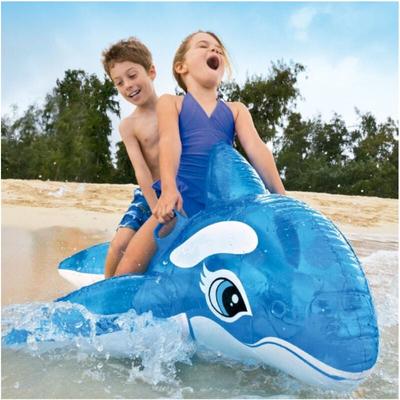 Trade Shop Traesio - Trade Shop - orca reitbar aufblasbar kinderspiel 152X144CM meer pool blau - Image