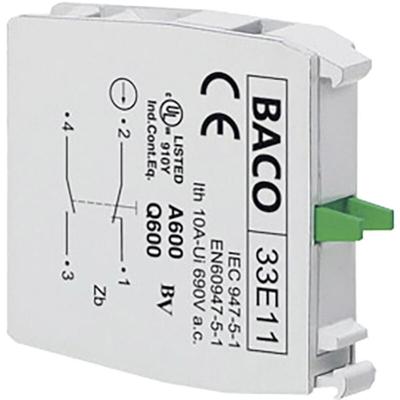 Baco - 33E11 Kontaktelement 1 Öffner, 1 Schließer tastend 600 v 1 St. Image