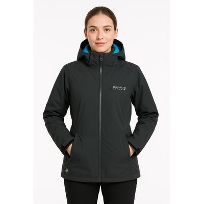 Winterjacke DEPROC ACTIVE "Whistler 3in1 II WMN", Damen, Gr. 46 (L), grau (anthra), 96% Polyester; 4% Elastan, sportlich, Langarm mit verstellbarem Klettverschluss, Jacken, auch in Großen Größen erhältlich Image