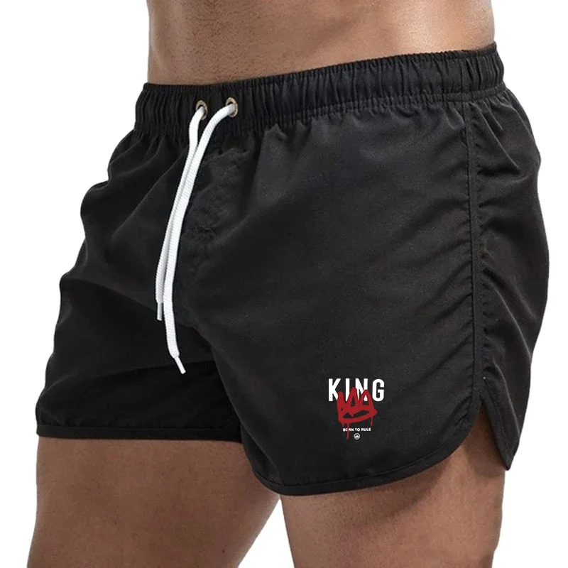 King Printing Herren-Strandshorts, lässige Jogging-Shorts am Meer, Sporthose, schnell trocknend, bequem, zum Schwimmen, Surfen, Sommer Image