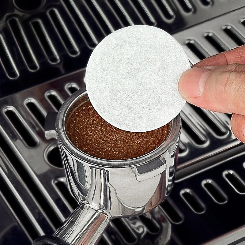 100 Stück Filter für ungebleichte Kaffee, Filterpapier für ungebleichtes Kaffee, runde Filter für Kaffeemaschinen, kompatibel mit Kaffee- und Teefiltern Image