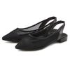 Ballerina FRENCH CONNECTION, Damen, Gr. 39, schwarz, Obermaterial: 70% Lederimitat, 30% Textilmaterial. Futter: 100% Lederimitat. Decksohle: 100% Lederimitat. Laufsohle: 100% Synthetik, unifarben, Mesh, feminin, Schuhe, Slingballerina,...